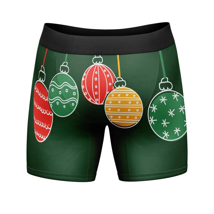 Green Check Out My Balls Mens Boxer Briefs Funny Underwear Graphic for wholesale on Faire2
