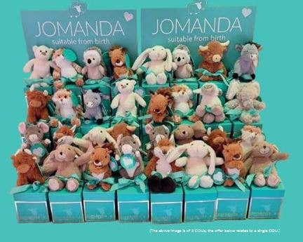 Jomanda Soft Toys & Accessories - Vente Peluche – enfant et bébé - Présentoir de comptoir Mini Mix Peluche douce x36 Lot GRATUIT CDU3
