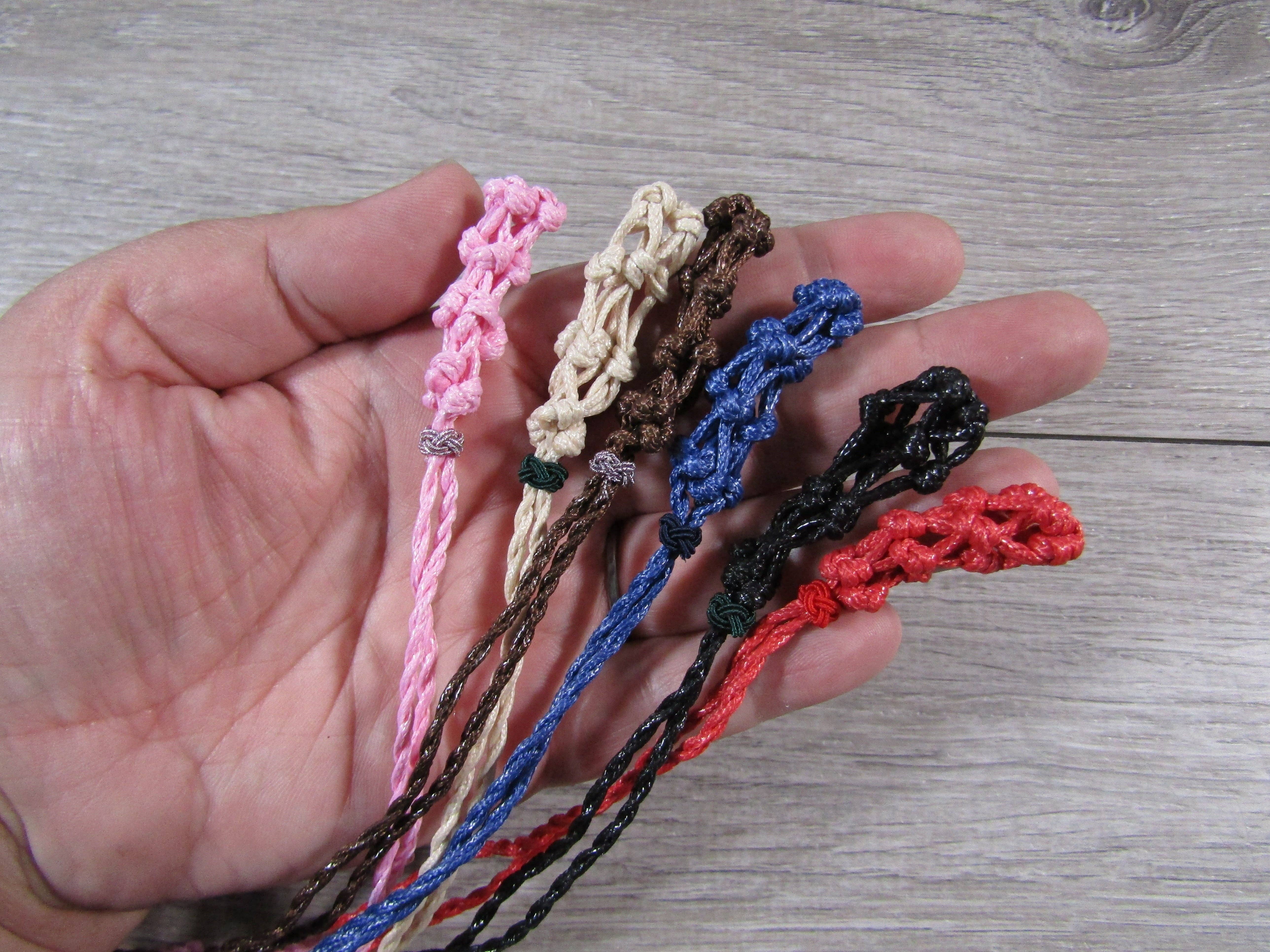 Keystone Crystals - Vente Colliers à pendentif - Collier en macramé réglable avec cage à cristal – Porte-pierre précieuse2