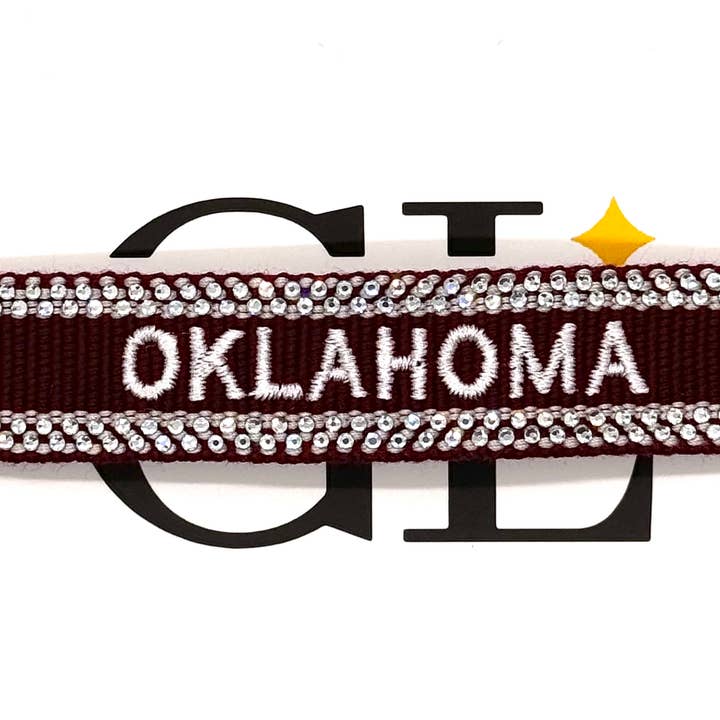 Oklahoma Bling Team Tassel Bracelet for wholesale by Gameday Luxe