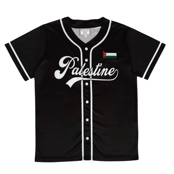 Wear The Peace - Wholesale Screen Printed T-Shirt - Men's - Palestine Baseball Away Jersey