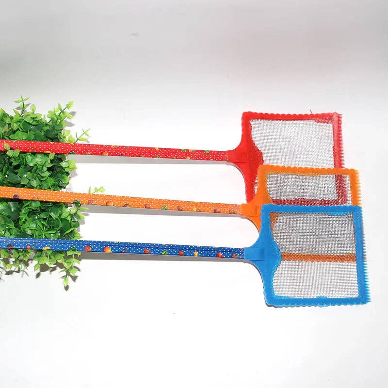 everythingbamboo - Wholesale Insect repellent - 3Pcs Large Fly Swatter Fly Catcher House Office Bug Pest Control Racket Bamboo Handle0