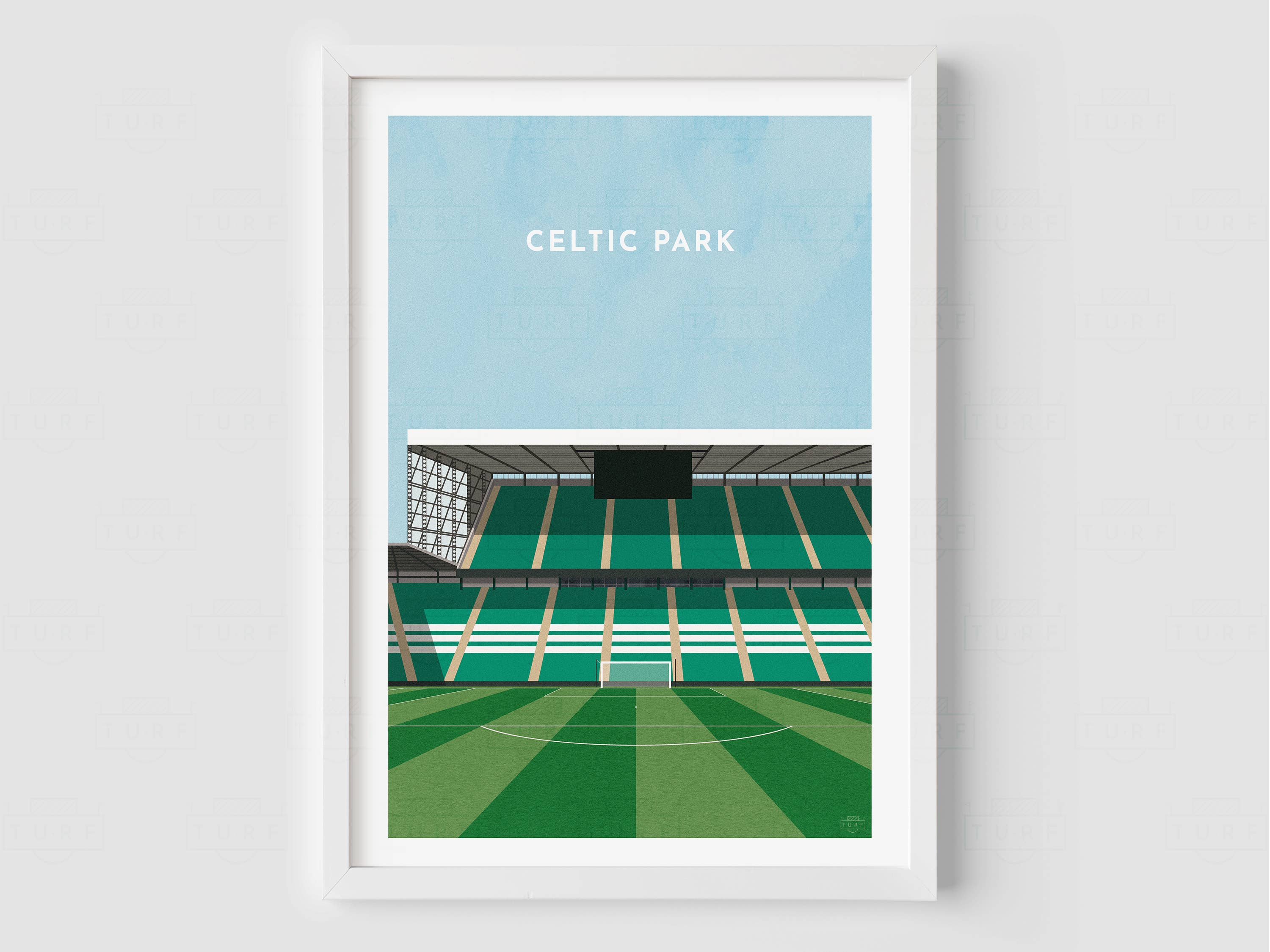 Turf Football Art – wholesale Art print – Any Football Stadium - Contemporary Illustrated Art Print4