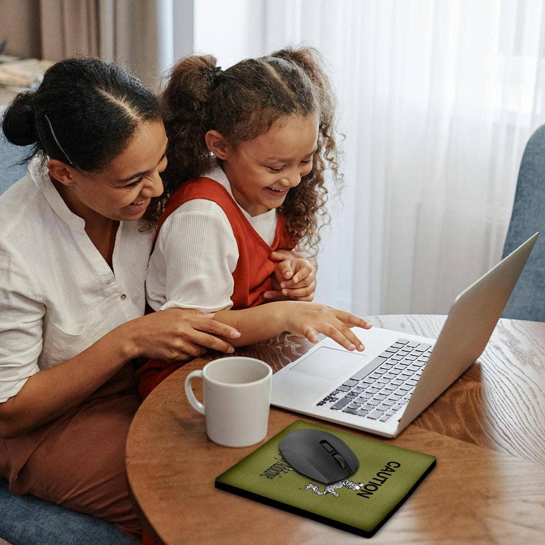 3dRose - Vendita all'ingrosso Tappetino per mouse - 3dRose, Attenzione Saltare È Altamente Additivo Con Ballerino di Morris di Mezza Età, Tappetino per Mouse1