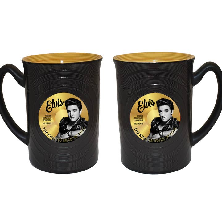 Elvis Mug - Gold Record Embossed for wholesale by MID-SOUTH PRODUCTS