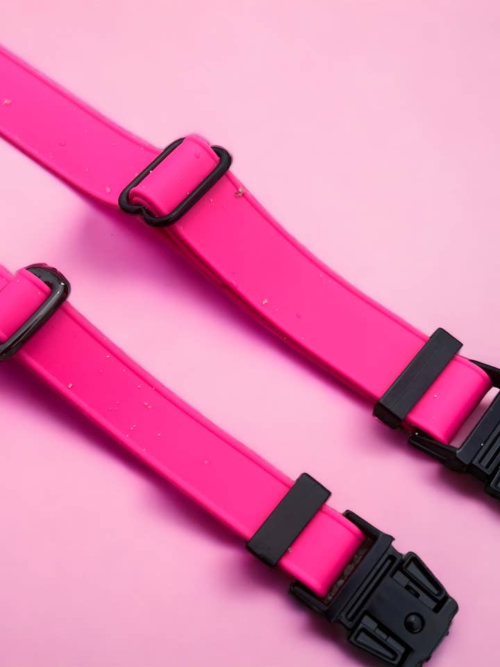 Modern Bright Adjustable Waterproof Biothane Dog Collars for wholesale by Lucky Me Co