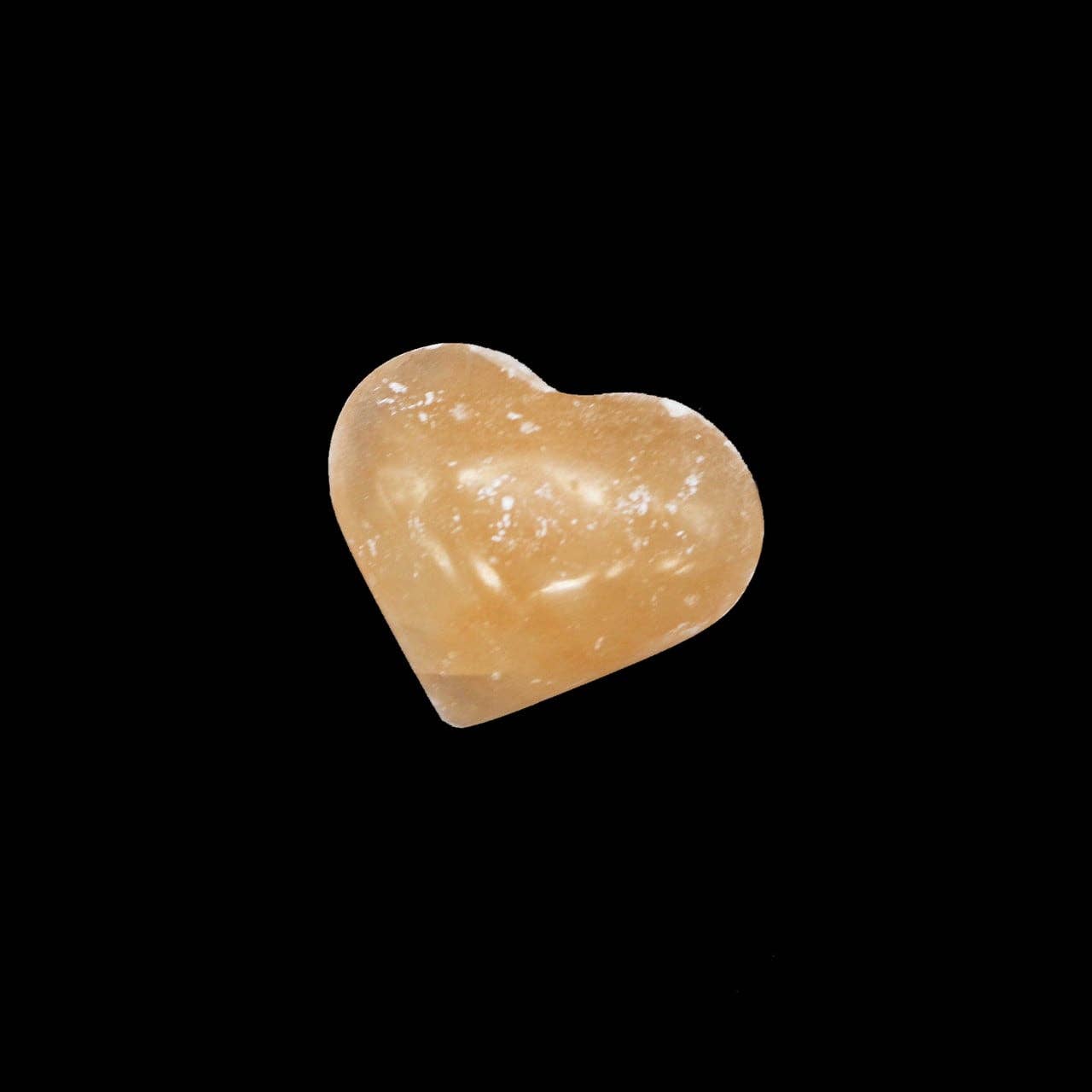 Designs by Deekay Inc. - Wholesale Spiritual Stone/Crystal - Orange Selenite Heart Puffs (3)0