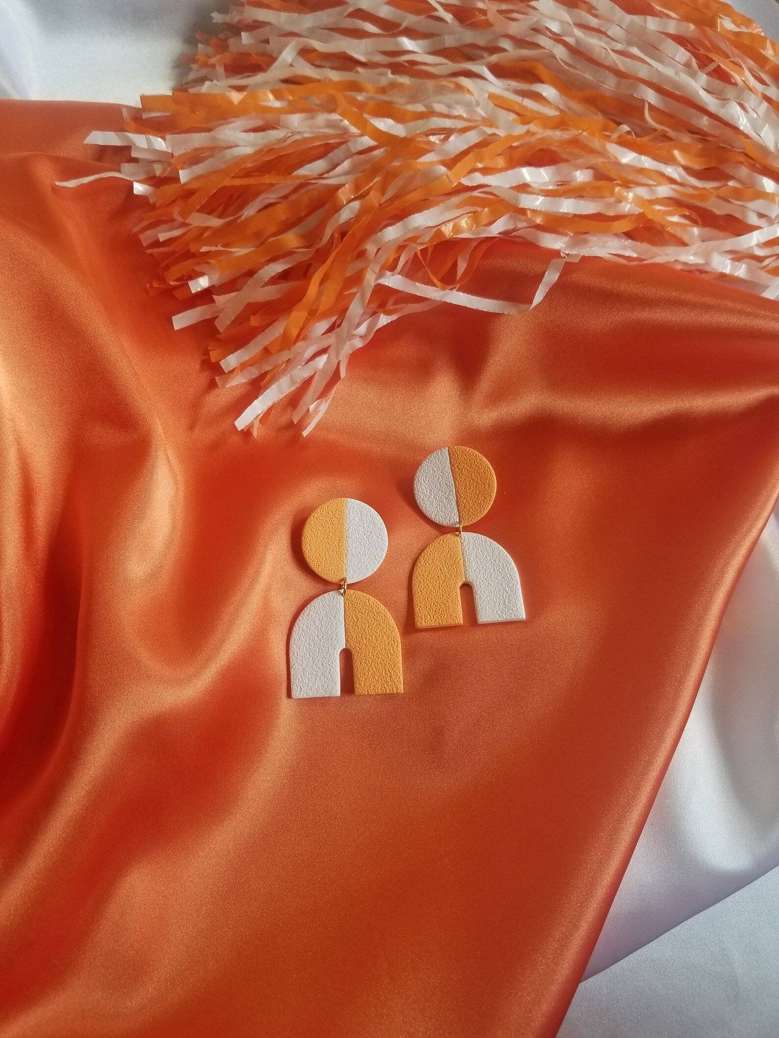 That Clay Girl Co. - Wholesale Dangle Earrings - Polymer Clay Earrings | Two Tone Earrings | UTK | Vols3