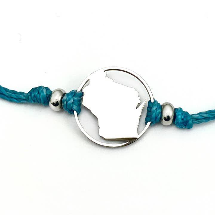 Wisconsin Pull Cord Bracelet for wholesale by Be Inspired UP