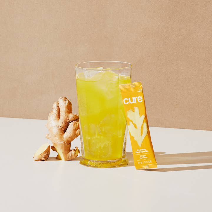Cure Hydration - Wholesale Powdered Health Drink - Hydrating Electrolyte Drink Mix - Ginger Turmeric