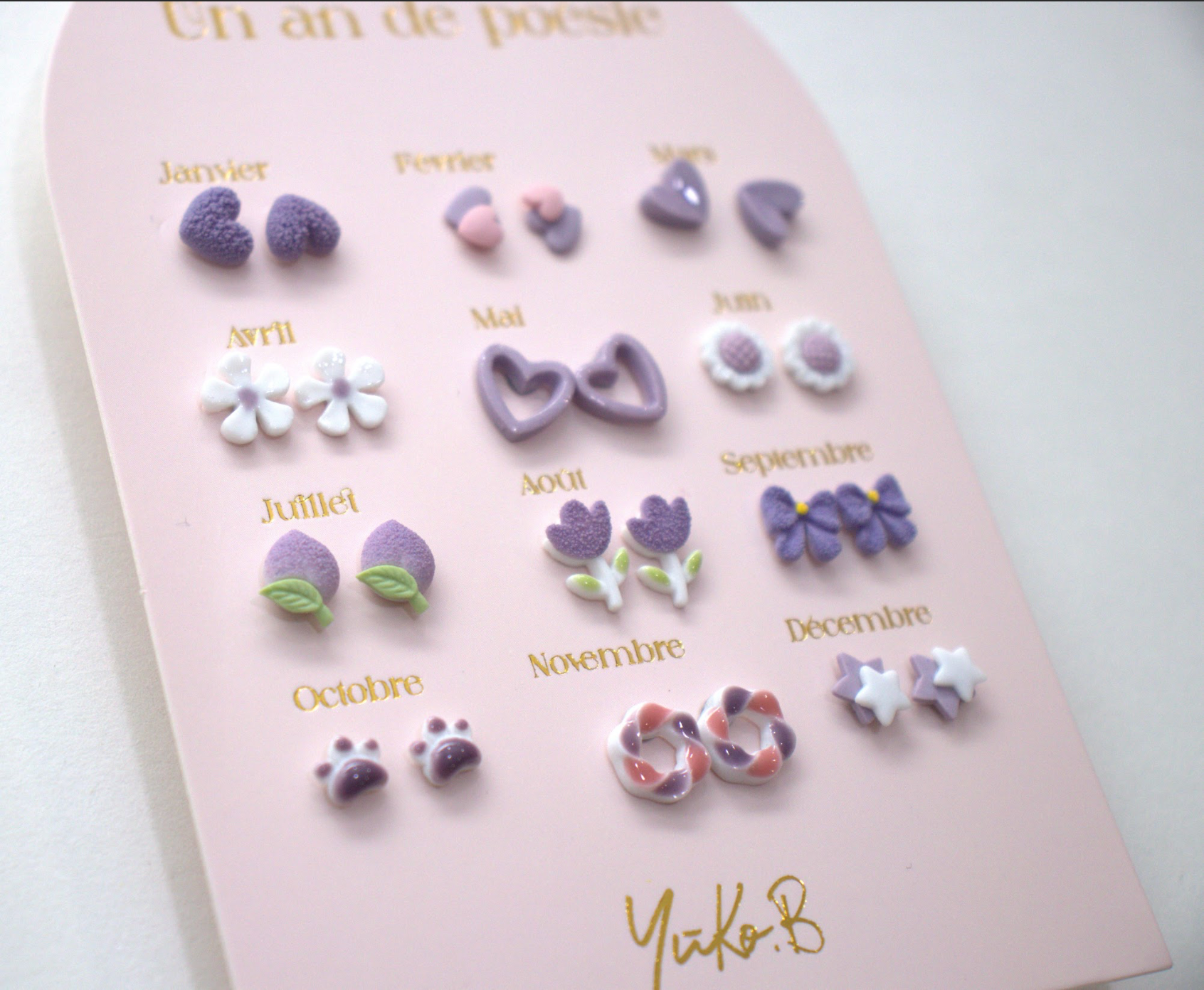 Yuko B - Wholesale Earrings - Kids - Stainless Steel Earrings - A Year of Parma Poetry1