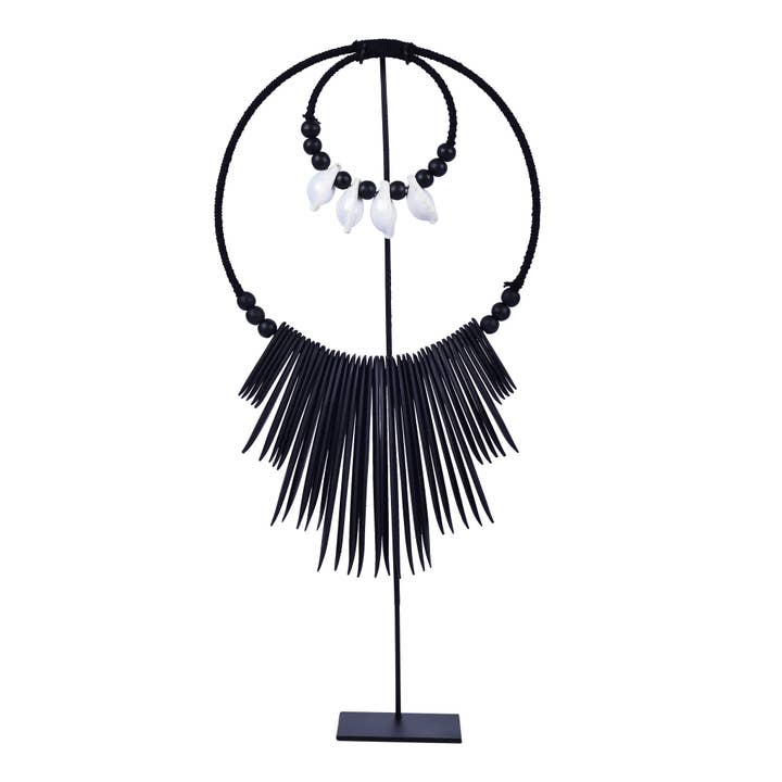 GRANDI CERCHI IN LEGNO E CONCHIGLIE per la vendita all'ingrosso da parte di Good Karma Decor