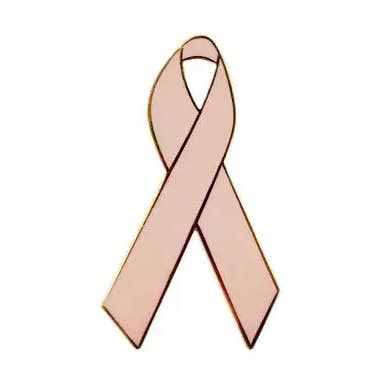 Peach Enamel Awareness Ribbons | Lapel Pins for wholesale by Personalized Cause