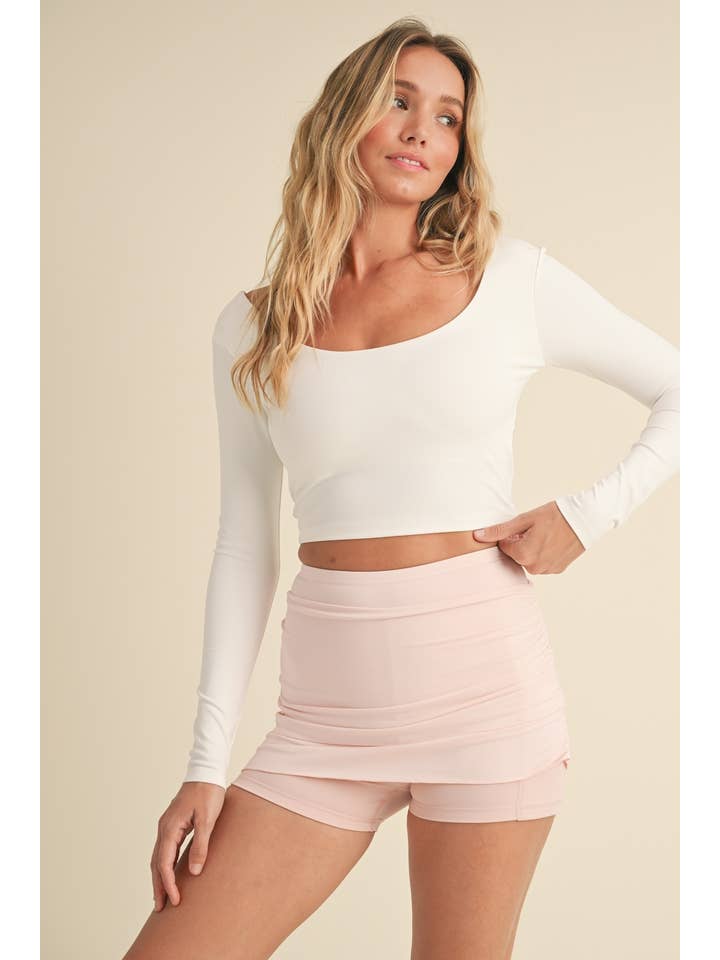 KIMBERLY C - Wholesale Athletic Top - Women's - Twist Back Long Sleeve Top27