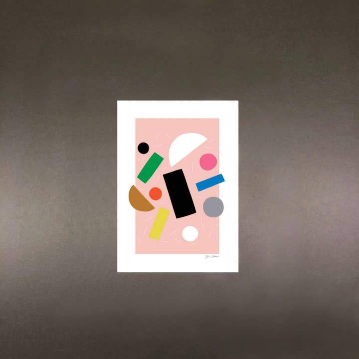 Hippstory - Wholesale Art Print - Pink Pizza Print1