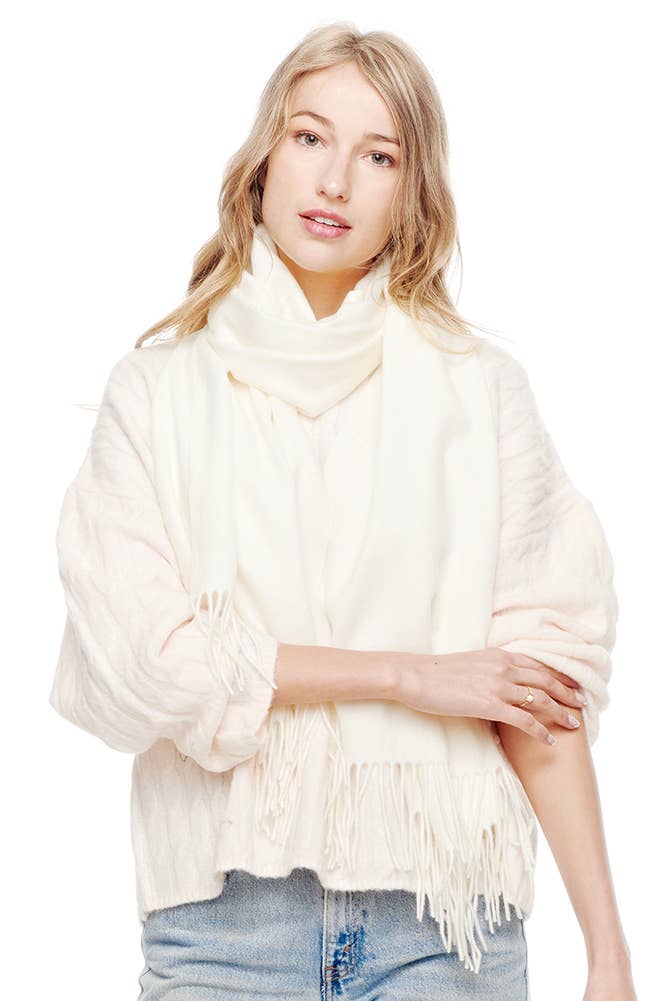 Hana – wholesale Halsduk - Dam – Mjuk kashmir enfärgad franssjal20