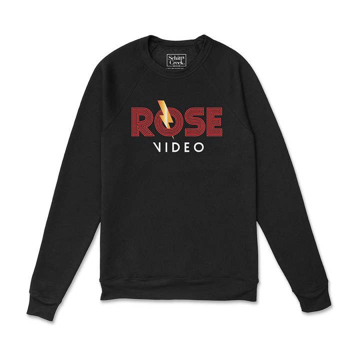 Sudadera con cuello redondo unisex Rose Video Classic para venta al por mayor de Schitt's Creek