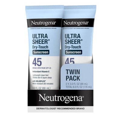 Neutrogena Ultra Sheer Dry-Touch Solskydd Bred Spektrum SPF 45 177 ml /2 st - Ofullständig Förpackning för wholesale av This is Beauty