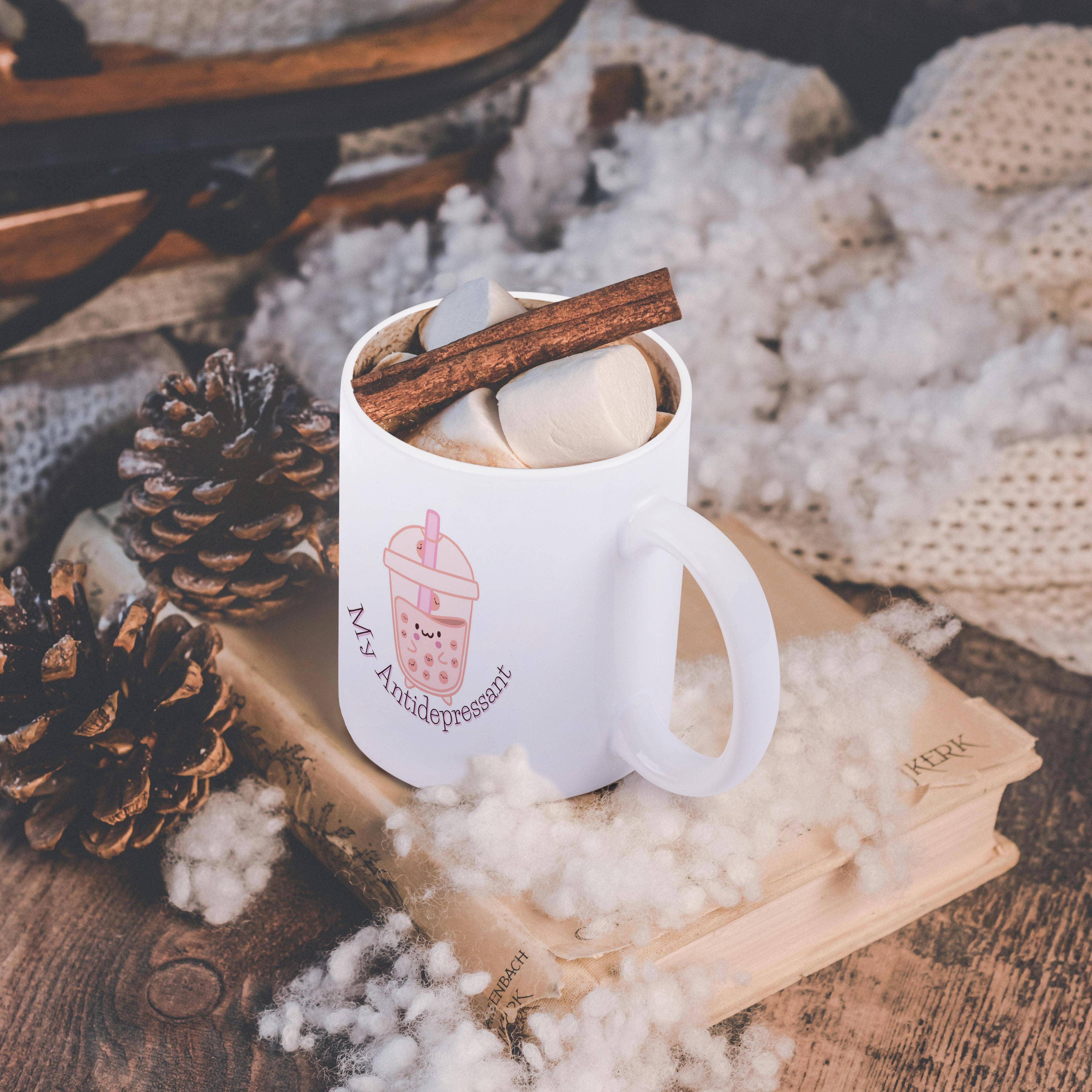 3dRose - Wholesale Coffee Mug - 3dRose, Image of Milk Tea with Text, Mug11