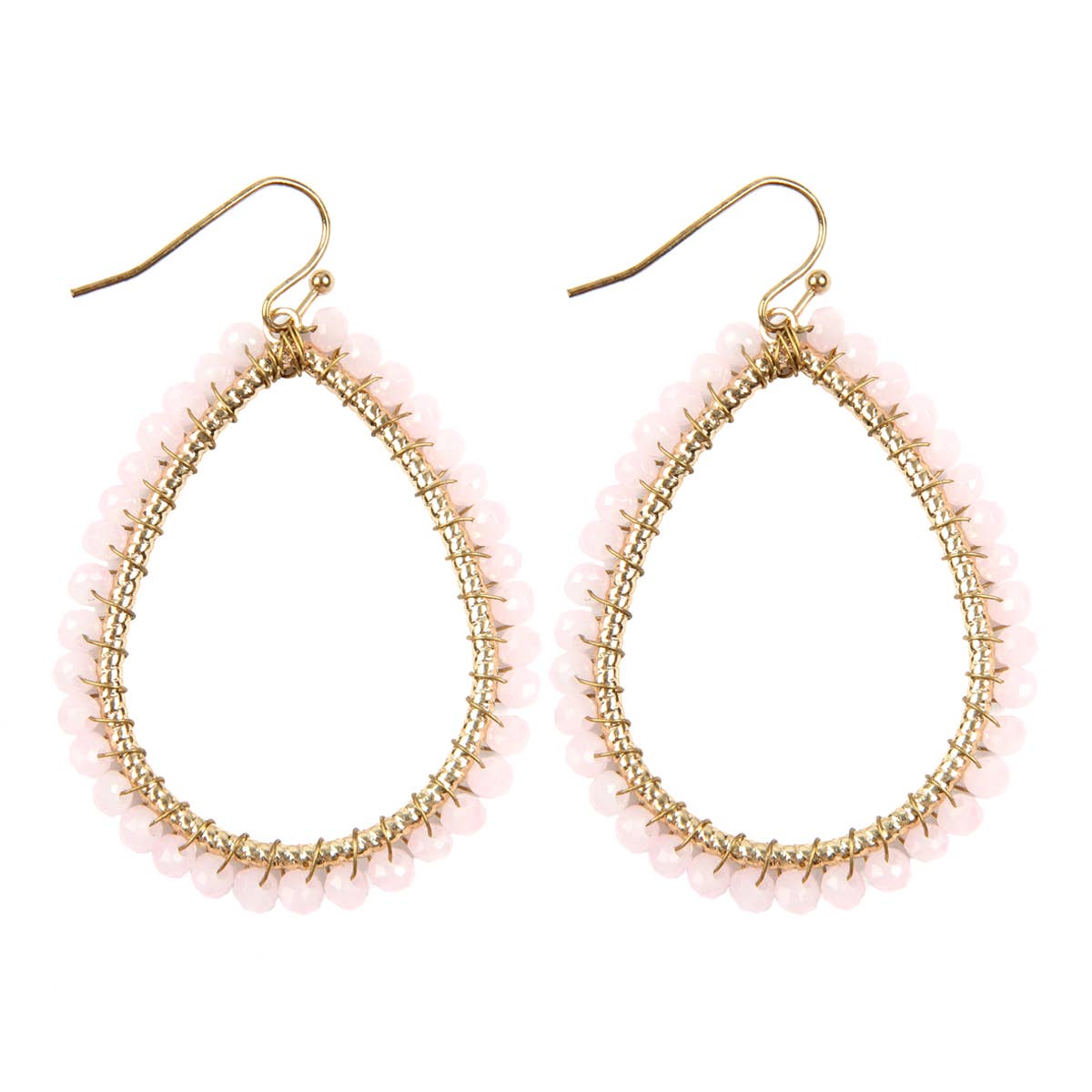 MYS Wholesale Inc - Wholesale Dangle Earrings - Wire Teardrop Glass Beads Hook Earrings29