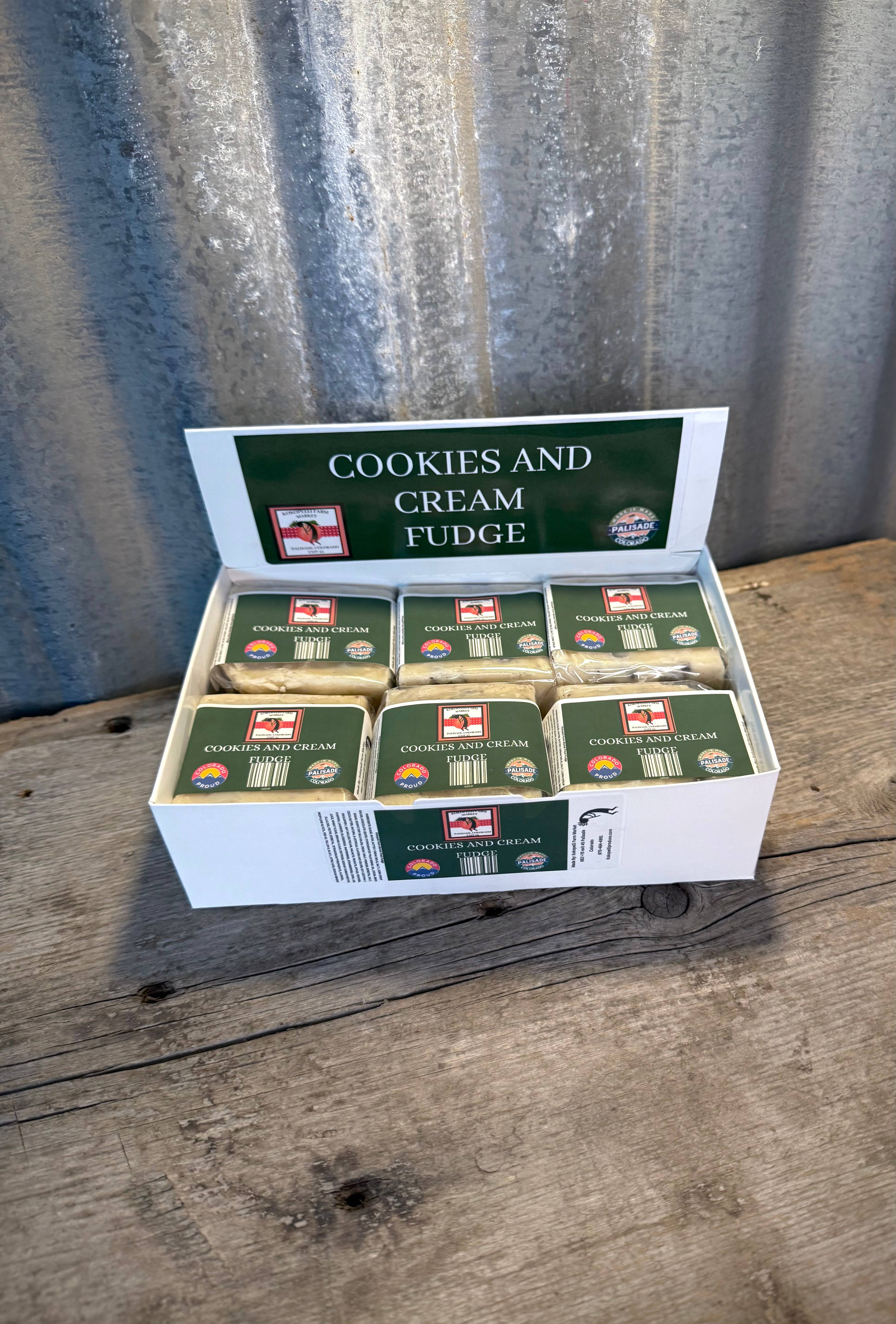 Kokopelli Farm Market - Wholesale Fudge - Cookies and Cream Fudge