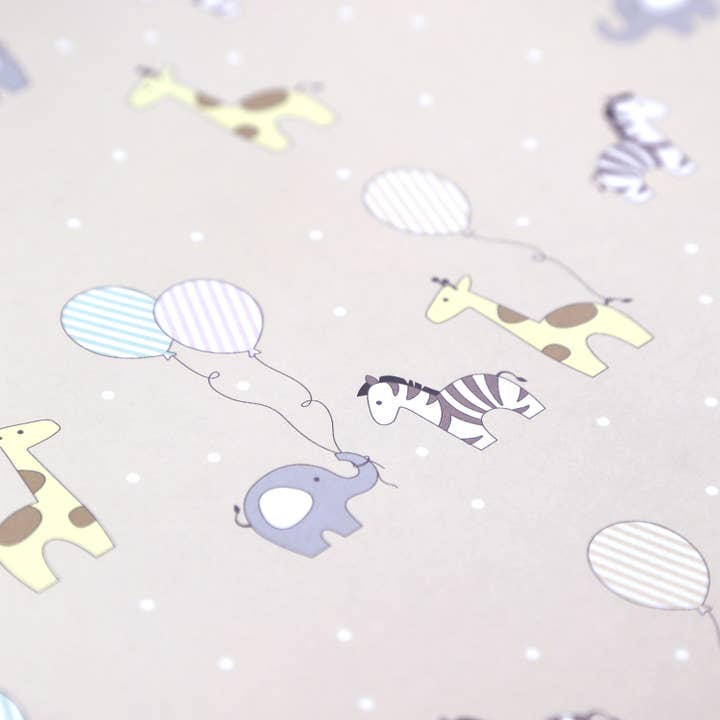 Kunst an Papier - Wholesale Flat Wrap - Ben animal wrapping paper3