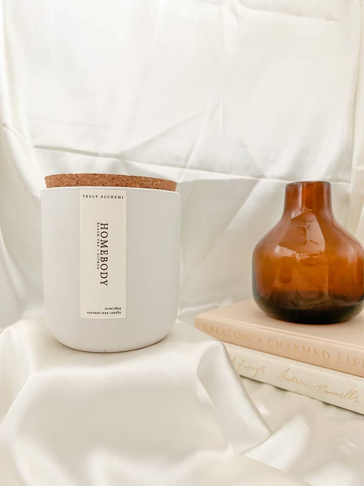 Homebody - Black Tea & Citrus {Matte White Ceramic} for wholesale by Truly Alchemi