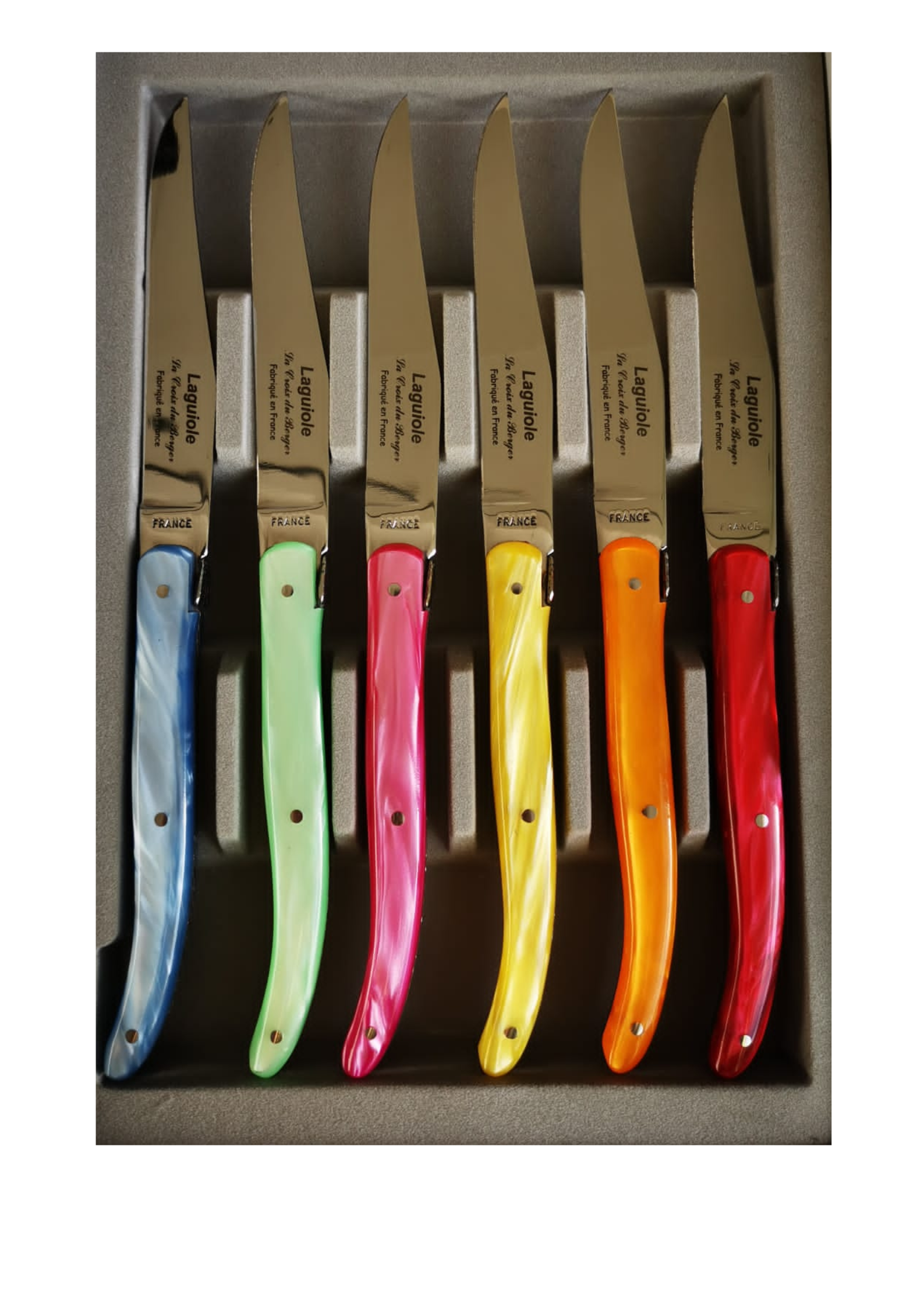Laguiole French Stainless Steel knives set of 6 - La Maisonnette
