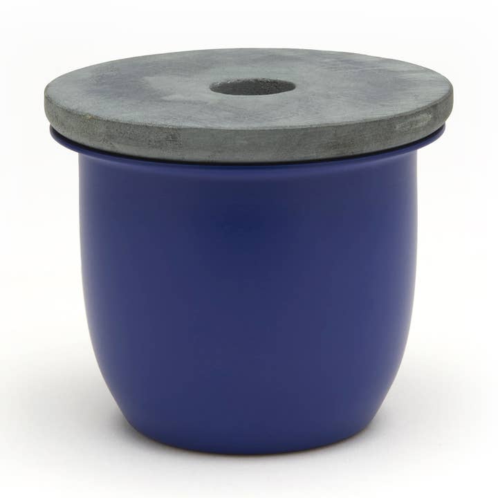 Blue Container with Soapstone Lid - Small for wholesale by Grace Souky