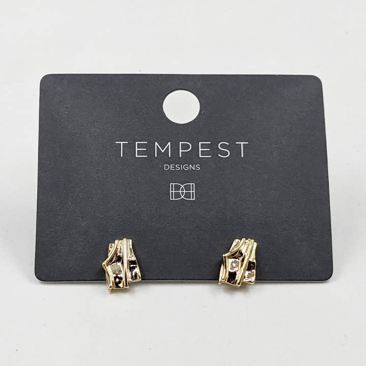 Random effect contemporary stud earrings for wholesale by Tempest Designs