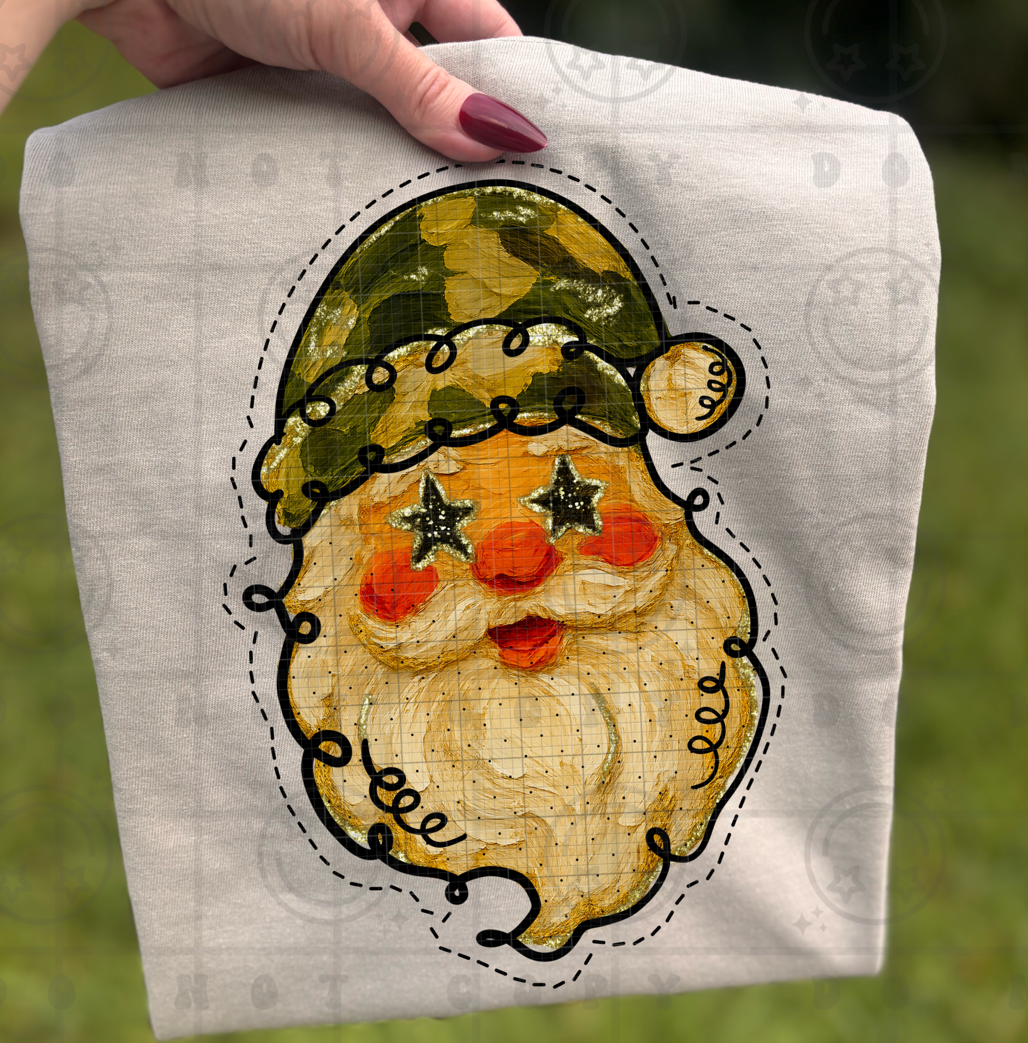 It's Transfer Time - Wholesale Sublimation Transfer - 6544 - Camo Santa *DTF Transfer0