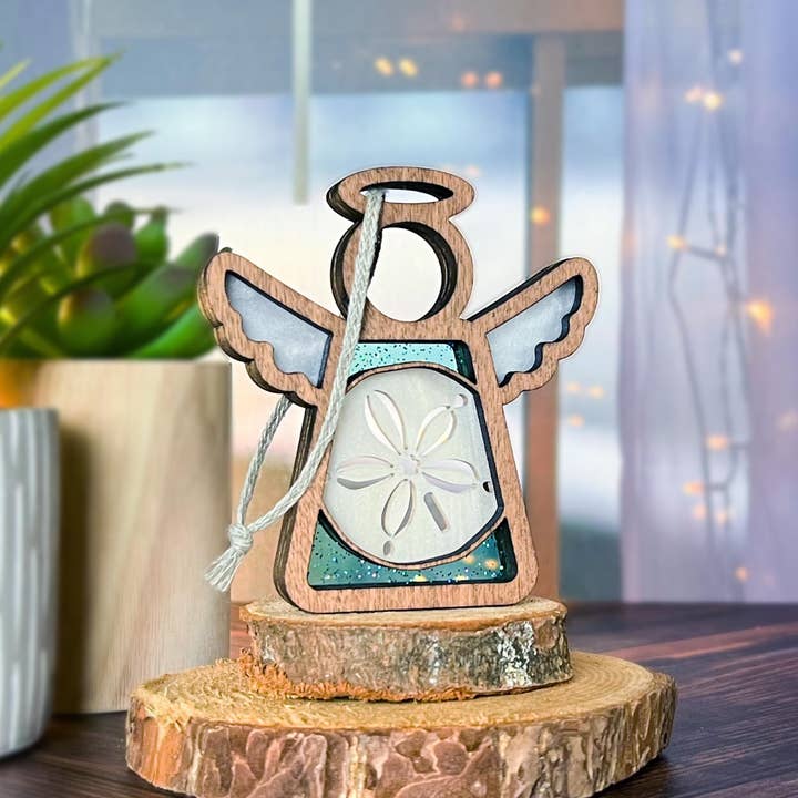 Forged Flare® - Wholesale Ornament - Sand Dollar Ornament | 3.5" (H) Angel Figurine | Mother's Angels®9