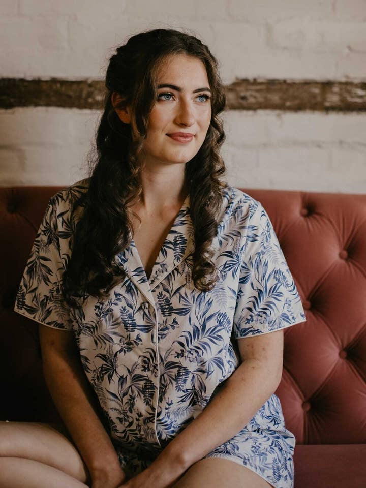 Organic Cotton Short Pyjama Set - Ink for wholesale by MADE YOUR DAY