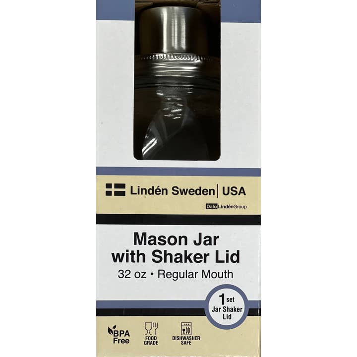 Linden Sweden - Wholesale Cocktail Shaker - MASON JAR WITH SHAKER LID2