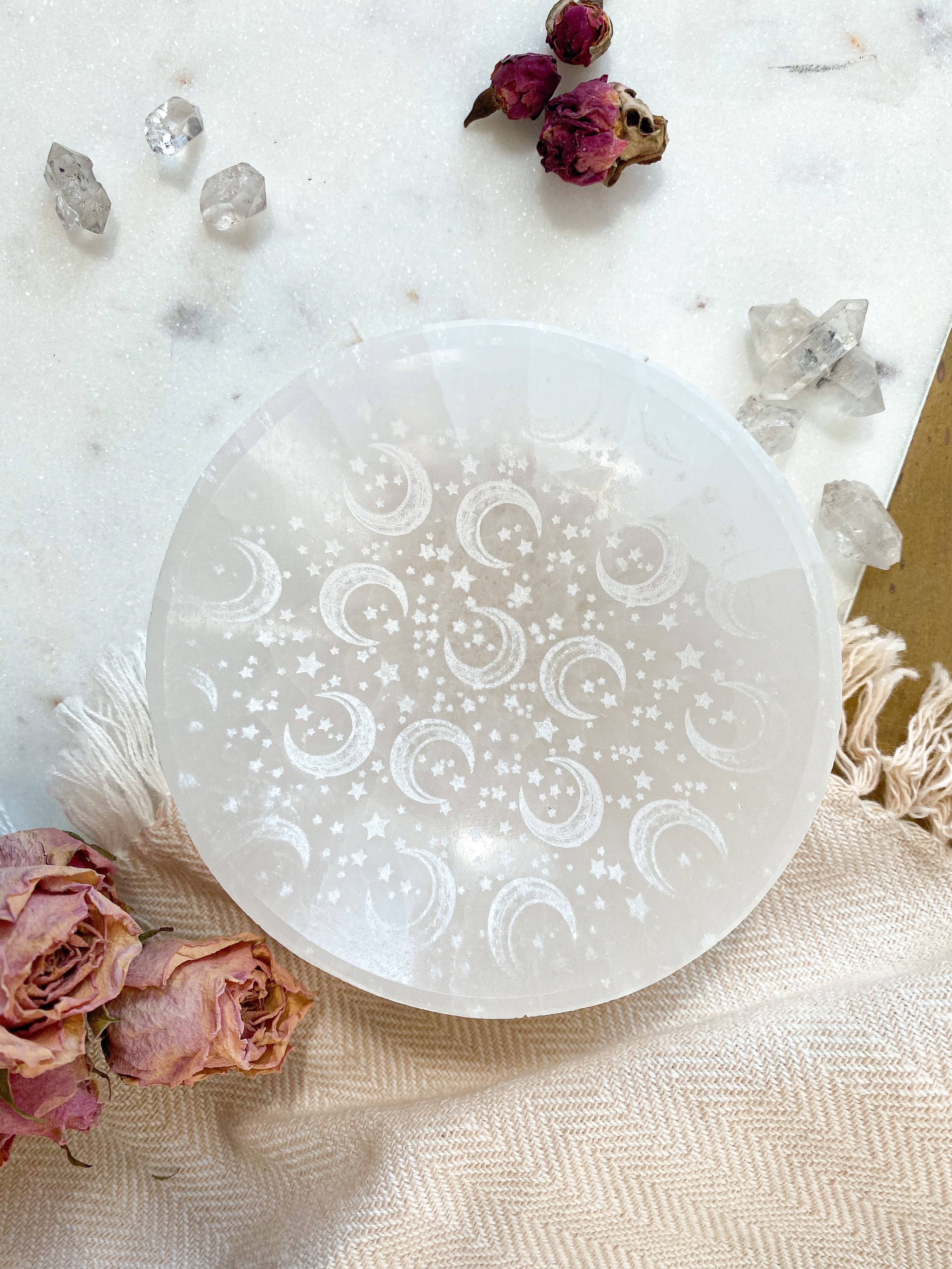 Fractalista Designs - Wholesale Jewelry Dish - Celestial Selenite Crystal Jewelry Bowl Trinket Dish5