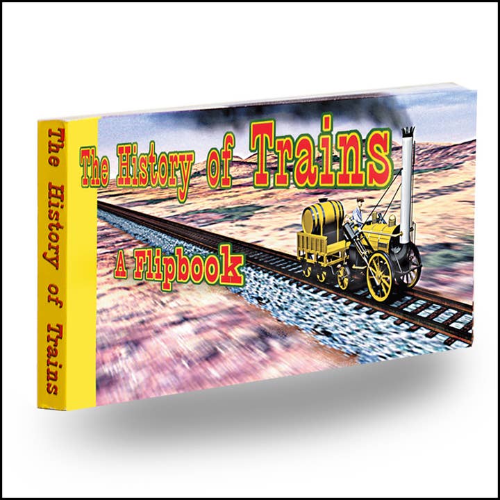 Fliptomania - Wholesale Book - Kids - History of Trains FlipbookÂ