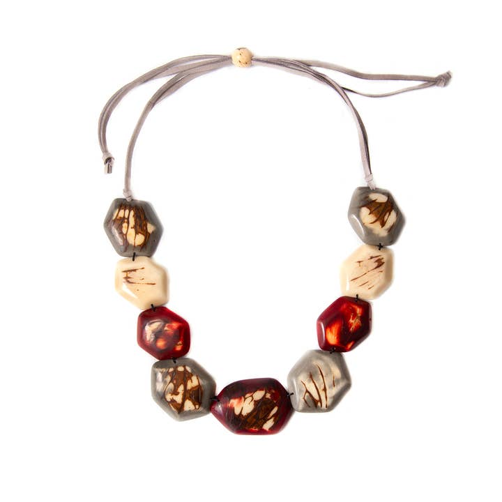Organic Tagua Jewelry - Wholesale Beaded/Pearl Necklace - Eve Necklace