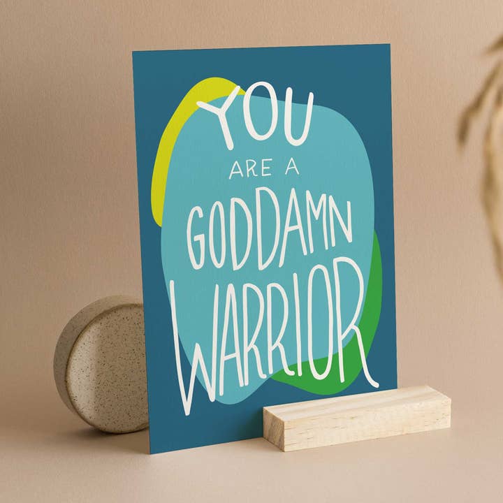You Are a God Damn Warrior for wholesale by The Card Aisle