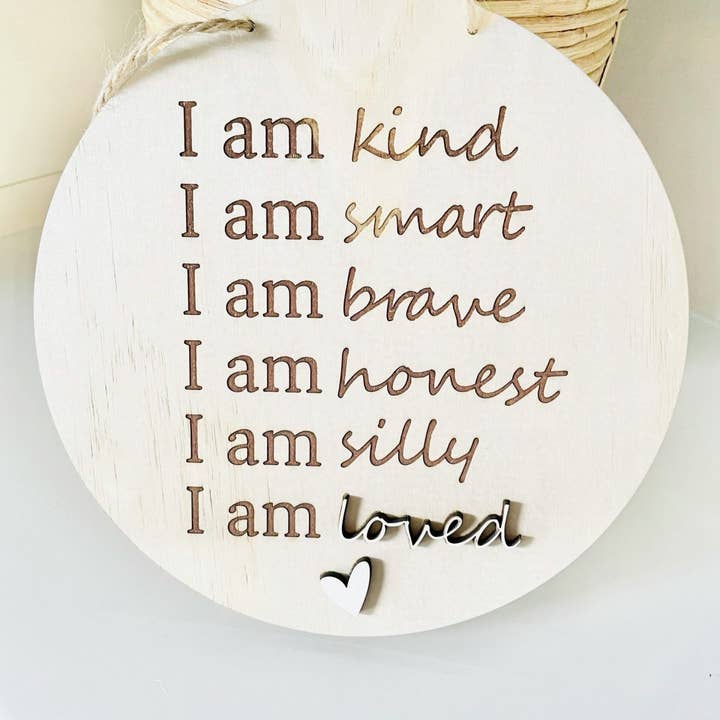 Affirmation Sign for wholesale by Timber Tinkers