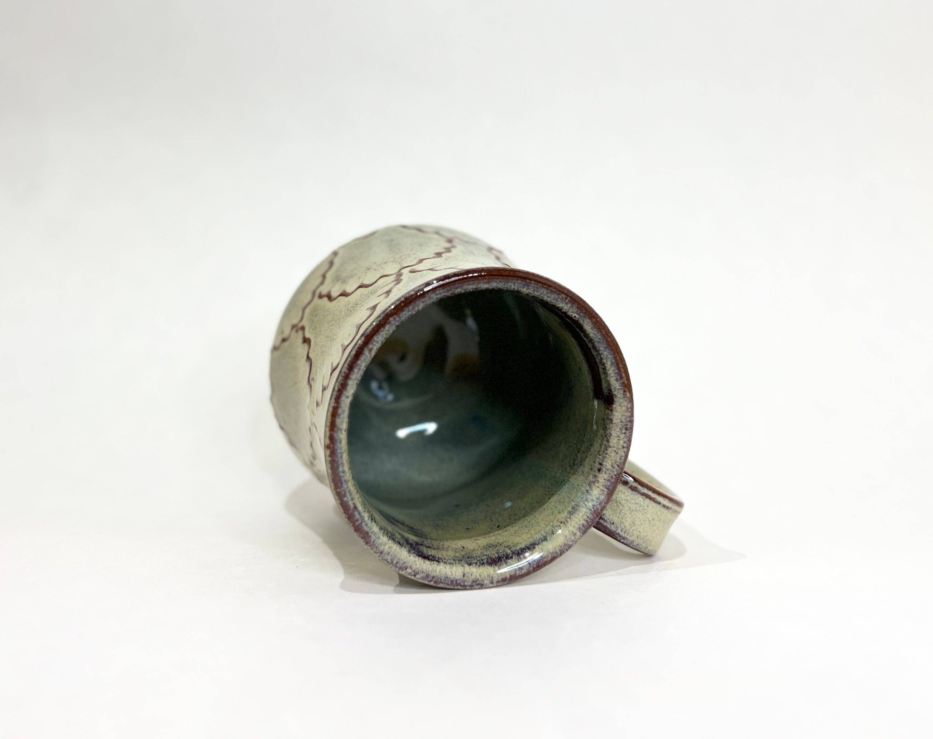 KF Stoneware - Venta al por mayor Taza - Taza de cerámica artesanal con borde festoneado - 530 ml7