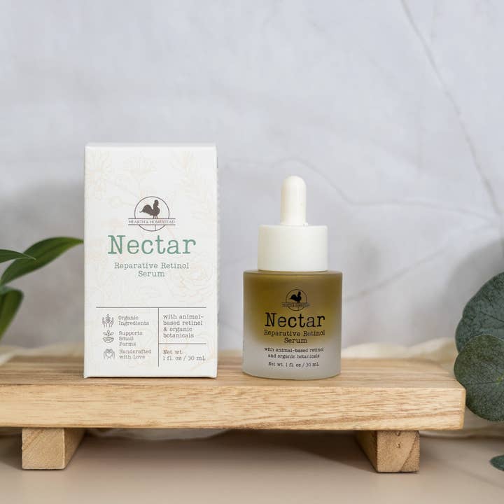 Nectar Serum with Natural Retinol and Tallow for wholesale by Hearth and Homestead