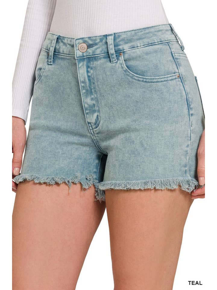 42POPS - Wholesale Shorts – Women’s - `.Frayed Hem Denim Shorts16