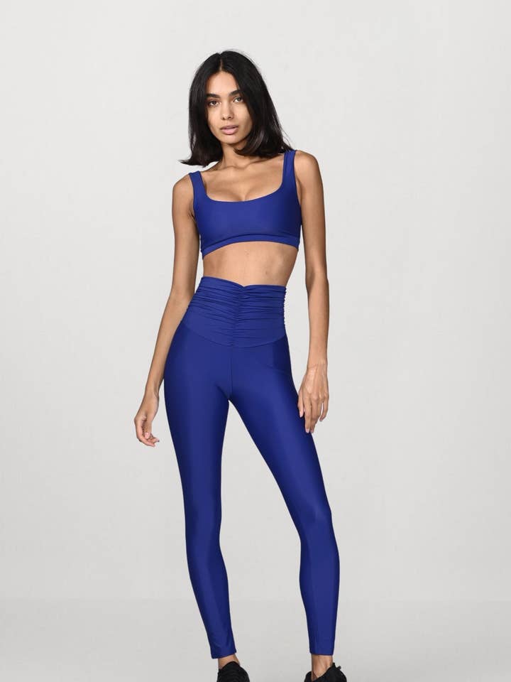 Leggings taille haute Sculpt - Bleu Roi pour la vente par Flavia Valentini