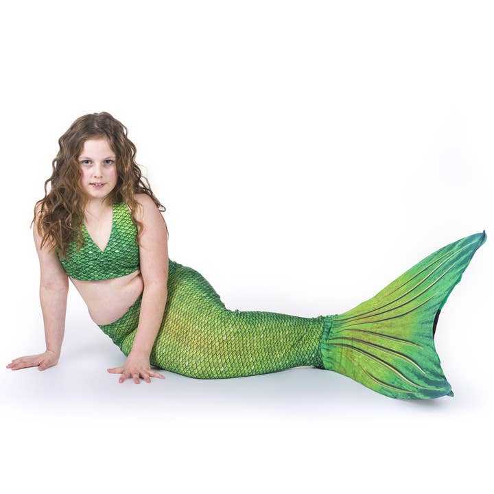 Sun Tail Mermaid – wholesale Beach/pool toy – Child & baby – Lime Rickey Mermaid Tail + Monofin Set for kids, girls, teens, and women (pool toy)