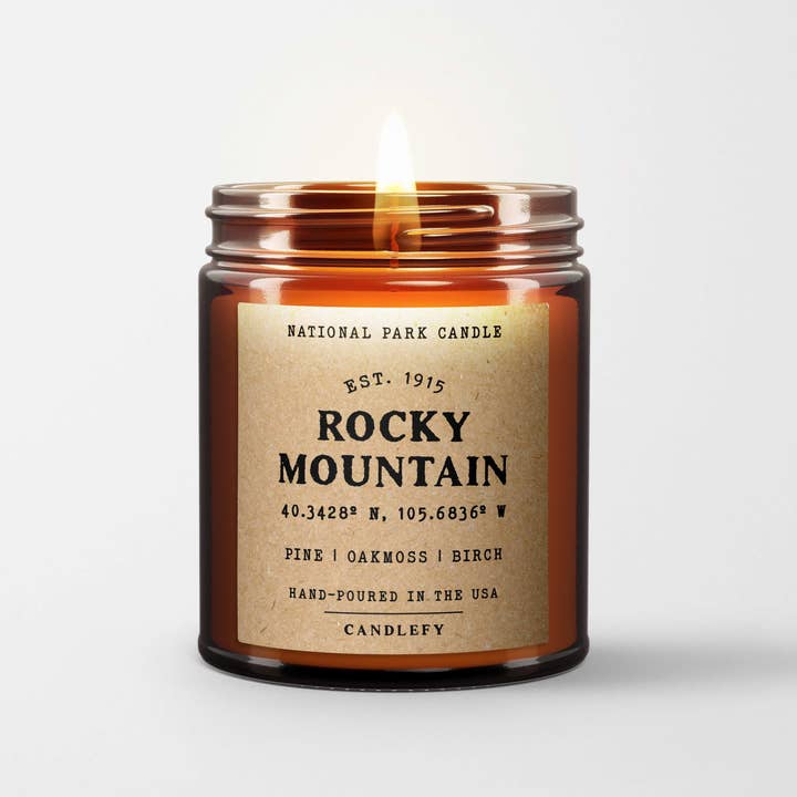 Candlefy - Wholesale Jar/Filled Candle - Rocky Mountains National Park Candles (Cedar, Eucalyptus, Ju2