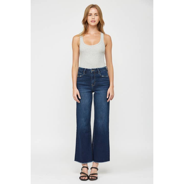 ULTRAMARINE FESTIVAL STRETCH SUPER HIGH-RISE WIDE LEG for wholesale on Faire