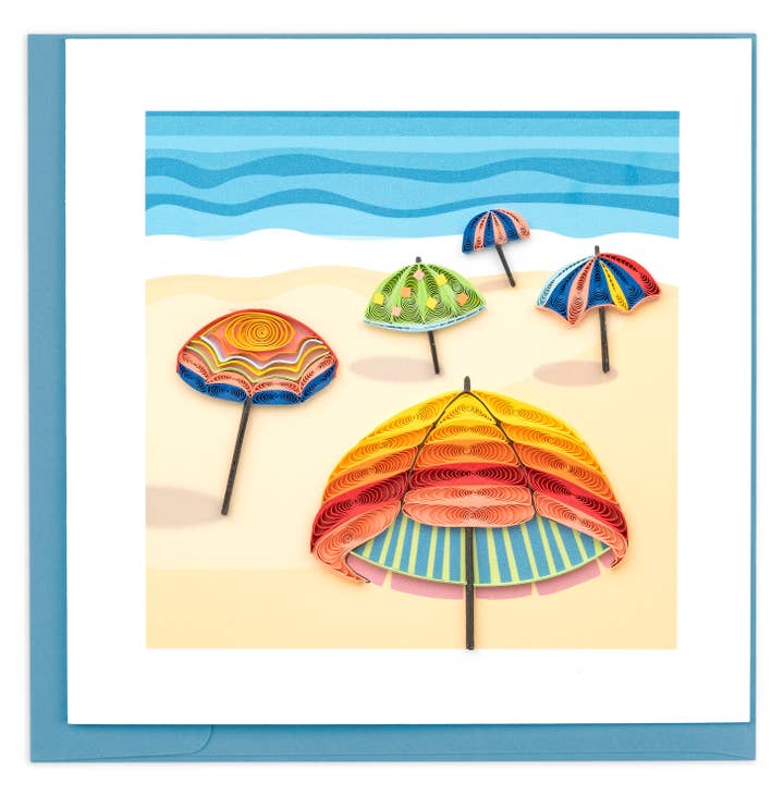Quilling Card - Wholesale Beach Umbrella - Colorful Beach Umbrellas0