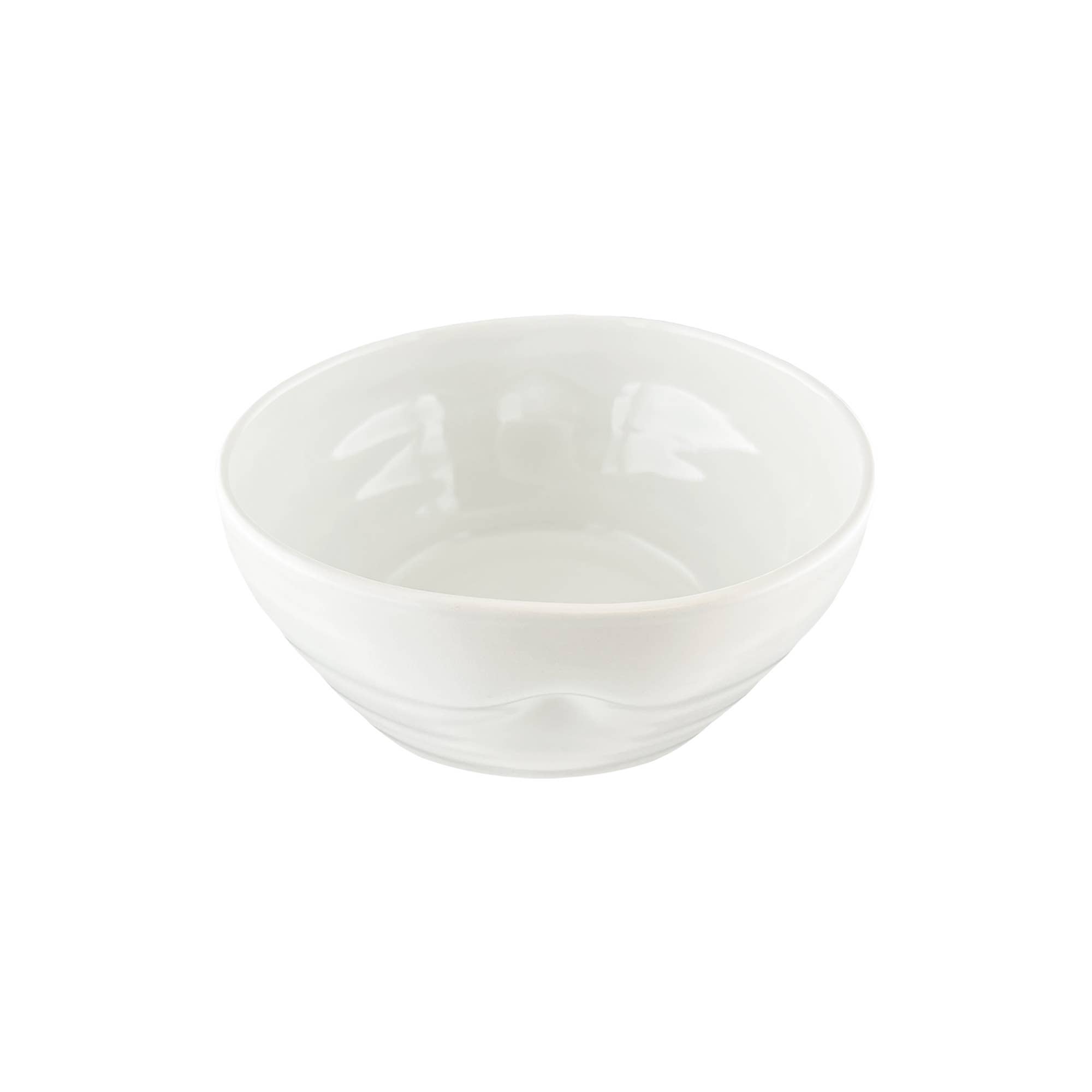 Canvas Home - Wholesale Bowl - Pinch White Stoneware Cereal Bowls, Set of 42