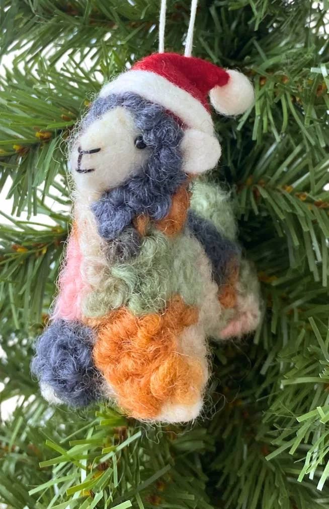 Ganesh Himal Trading - Wholesale Ornament - Felt Christmas Lama Ornament