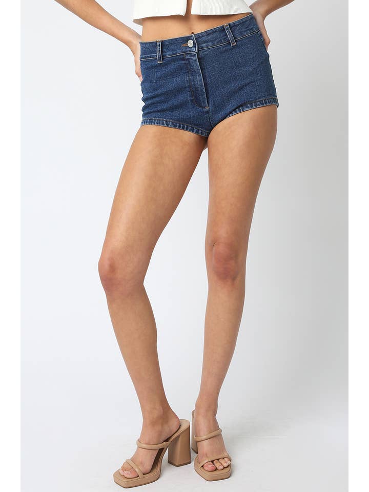Olivaceous - Wholesale Shorts - Women's - Jessica Denim Micro Shorts0